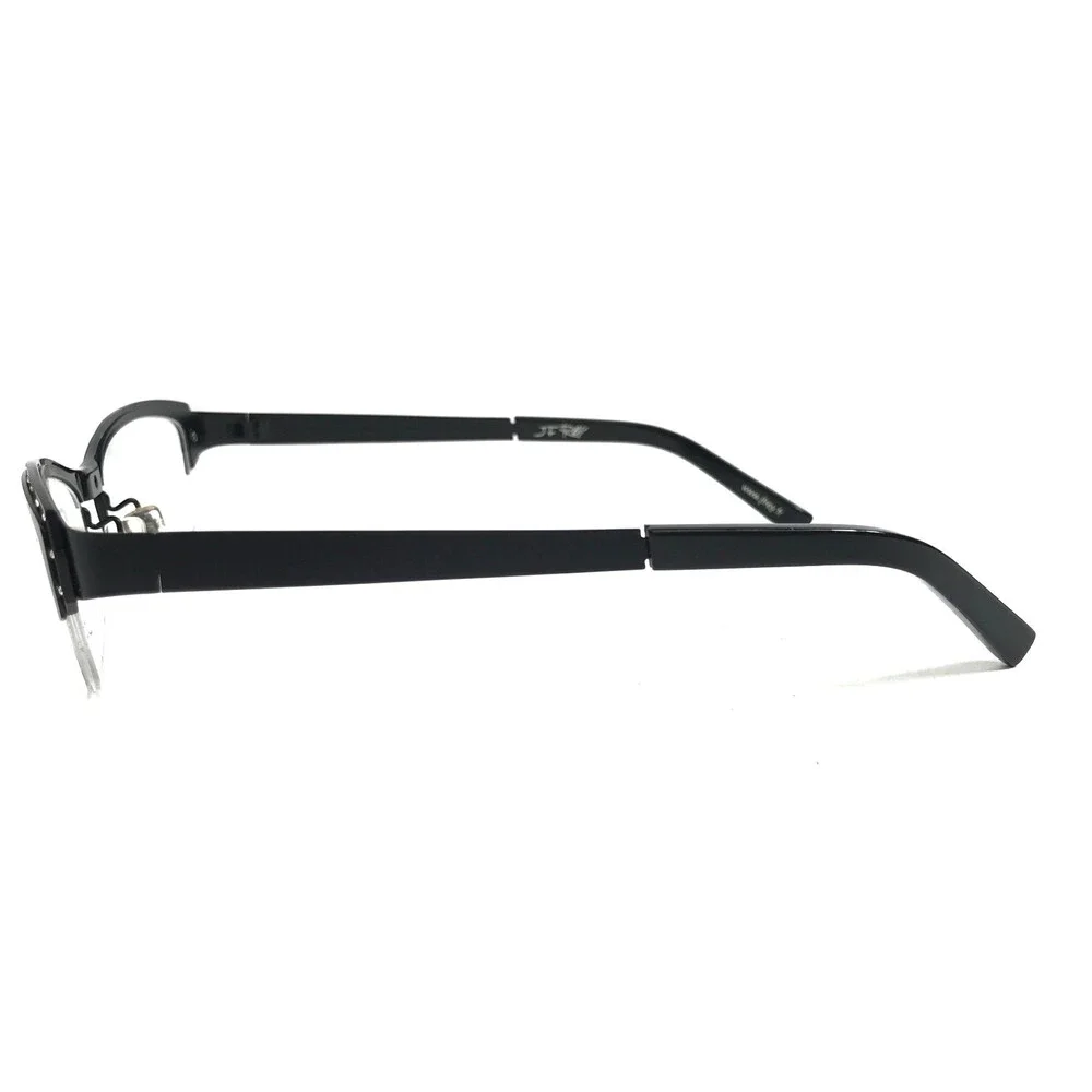 J.F. Rey Eyeglasses Frames JF2551 ST 0000 Black Asymetric Crystals 52-18-134